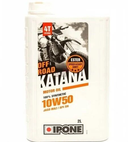 Масло для мотоцикла IPONE KATANA OFF ROAD 10W40 100% Synthetic 4 л от компании ООО "Энерджи Ритейл" - фото 1