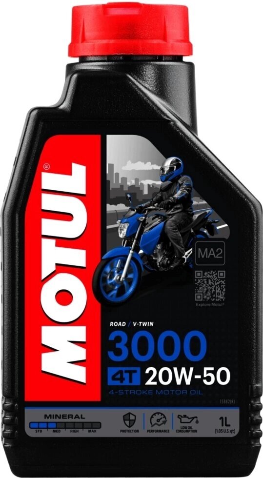 Масло для мотоцикла Motul 3000 20W50 4T 1л от компании ООО "Энерджи Ритейл" - фото 1