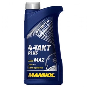 Масло Mannol 4-ТАКТ 1л 10W40 Полусинтетика