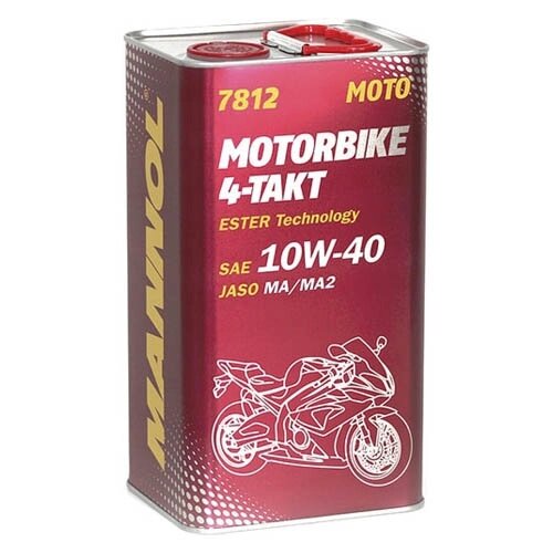 Масло MANNOL 7812 Motorbike 4-Takt 10w40 4л от компании ООО "Энерджи Ритейл" - фото 1