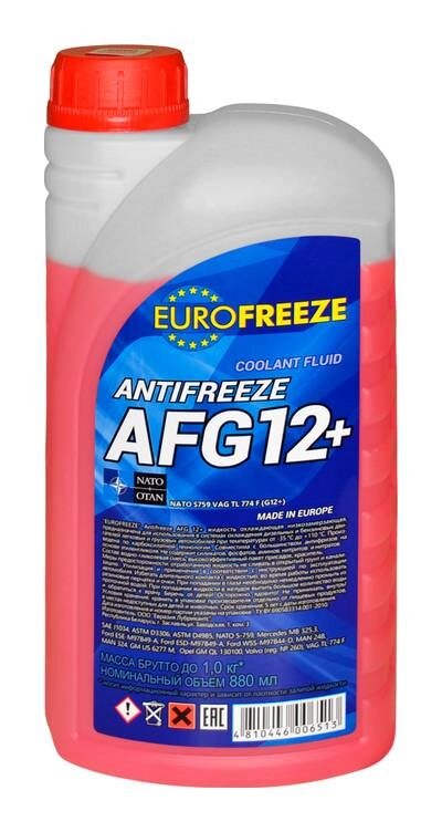 Охлаждающая жидкость Antifreeze AFG 12+ 1 кг красный от компании ООО "Энерджи Ритейл" - фото 1