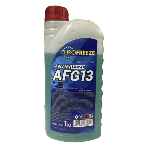 Охлаждающая жидкость Antifreeze AFG 13 1 кг зелёный от компании ООО "Энерджи Ритейл" - фото 1