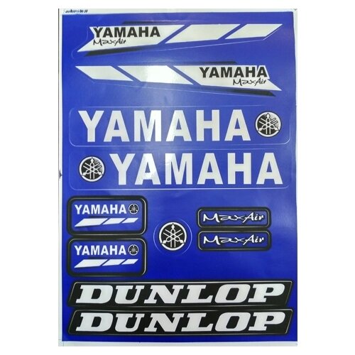 Наклейки Yamaha Dunlop blue A4 - опт