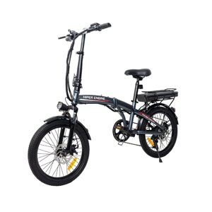 Электровелосипед Hiper Engine Fold X3 Space Gray (2023), мощность 250W, АКБ 36V 10Ah, пробег 40км, колеса 20"