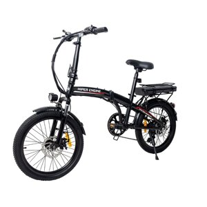 Электровелосипед Hiper Engine Fold X3 Graphite (2023), мощность 250W, АКБ 36V 10Ah, пробег 40км, колеса 20"
