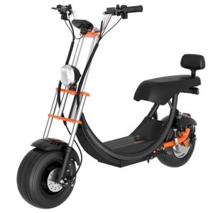 Электроскутер Kugoo Kirin C2 Pro 2023 1000W, мощность 1000W, скорость 50км/ч, пробег 70км, вес 35кг, колеса 12"