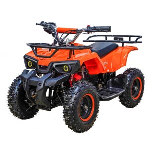 Квадроцикл электрический Motoland ATV E008 800W, АКБ 36V 12Ah, скорость 25км/ч, пробег 25км, вес 44кг, колеса 4.10-6"