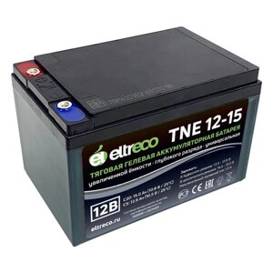 Тяговый аккумулятор Eltreco TNE12-15 (12V12A/H C3) болт