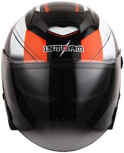 Шлем мото открытый с очками XL 1Storm JK526