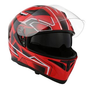 Шлем мото с очками XL 1Storm JK316
