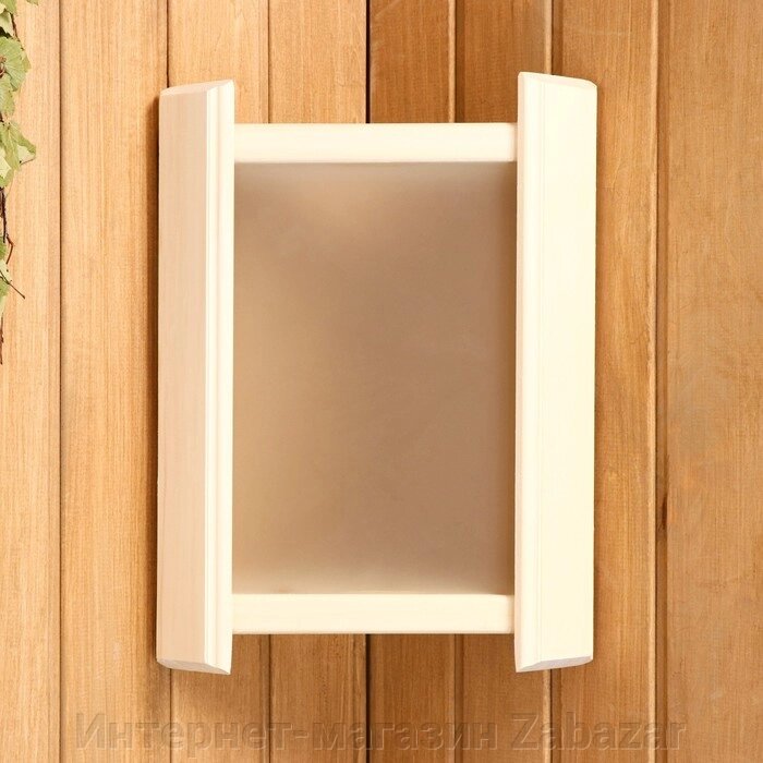 Абажур деревянный, белое стекло от компании Интернет-магазин Zabazar - фото 1