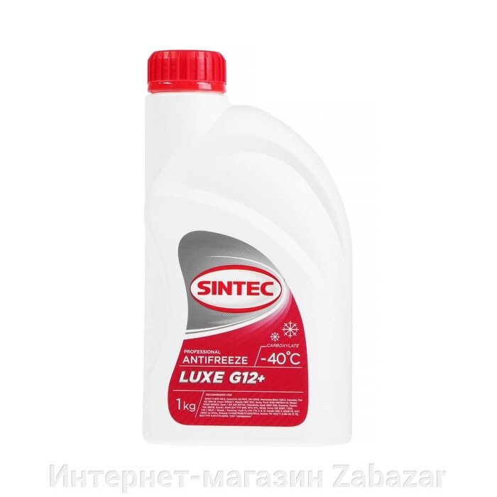 Антифриз Sintec Luxe красный G12+, 1 л от компании Интернет-магазин Zabazar - фото 1