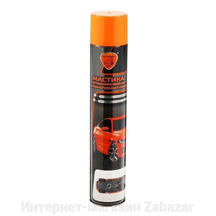 Антикоррозийная полимерно-битумная мастика, аэрозоль, 1 л от компании Интернет-магазин Zabazar - фото 1