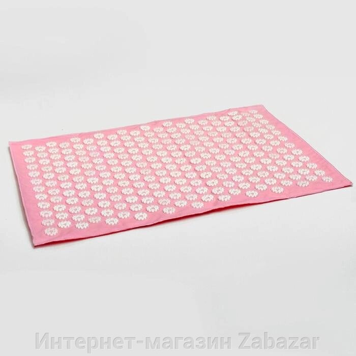 Аппликатор игольчатый «Большой коврик», 242 колючки, розовый, 41х60 см от компании Интернет-магазин Zabazar - фото 1