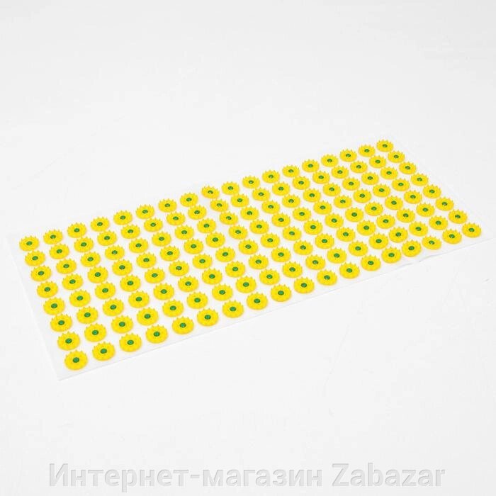 Аппликатор "Кузнецова", 144 колючки, спанбонд, 26 х 56 см, жёлтый. от компании Интернет-магазин Zabazar - фото 1