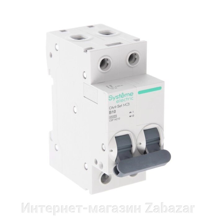 Автоматический выключатель SE City9 Set, B, 10 А, 2P, 4.5 kA, 230 В от компании Интернет-магазин Zabazar - фото 1