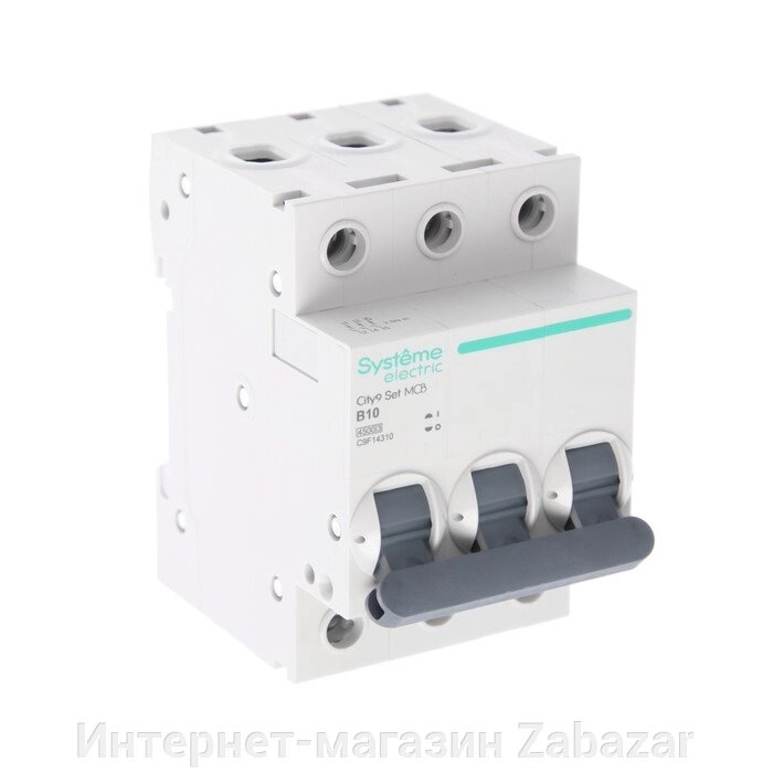 Автоматический выключатель SE City9 Set, B, 10 А, 3P, 4.5 kA, 400 В от компании Интернет-магазин Zabazar - фото 1