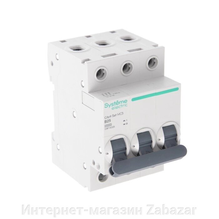 Автоматический выключатель SE City9 Set, B, 25 А, 3P, 4.5 kA, 400 В от компании Интернет-магазин Zabazar - фото 1