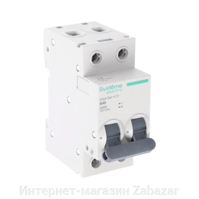 Автоматический выключатель SE City9 Set, B, 40 А, 2P, 4.5 kA, 230 В от компании Интернет-магазин Zabazar - фото 1