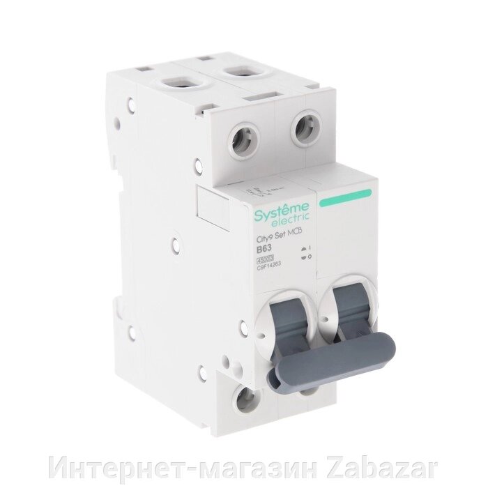 Автоматический выключатель SE City9 Set, B, 63 А, 2P, 4.5 kA, 230 В от компании Интернет-магазин Zabazar - фото 1