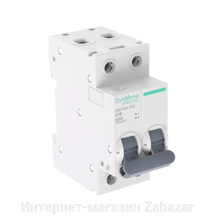 Автоматический выключатель SE City9 Set, С, 10 А, 2P, 4.5 kA, 230 В от компании Интернет-магазин Zabazar - фото 1