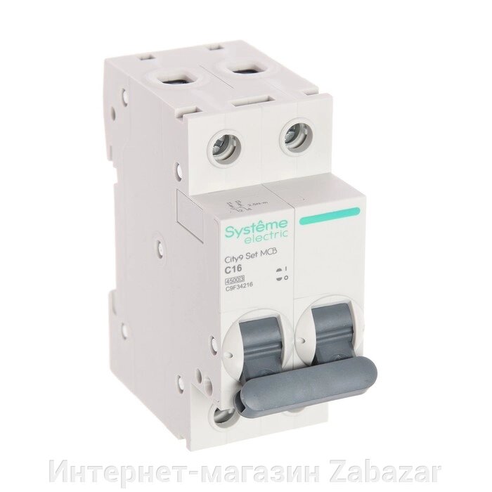 Автоматический выключатель SE City9 Set, С, 16 А, 2P, 4.5 kA, 230 В от компании Интернет-магазин Zabazar - фото 1