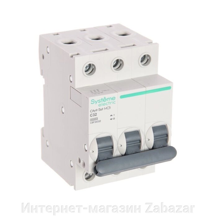 Автоматический выключатель SE City9 Set, С, 32 А, 3P, 4.5 kA, 400 В от компании Интернет-магазин Zabazar - фото 1