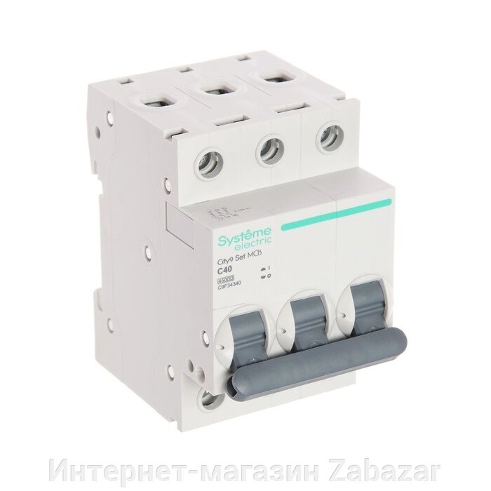 Автоматический выключатель SE City9 Set, С, 40 А, 3P, 4.5 kA, 400 В от компании Интернет-магазин Zabazar - фото 1