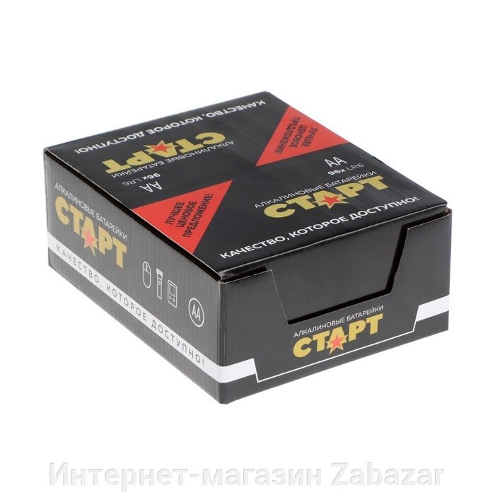 Батарейка алкалиновая СТАРТ, AA, LR6-96BOX, 1.5В, набор, 96 шт. от компании Интернет-магазин Zabazar - фото 1