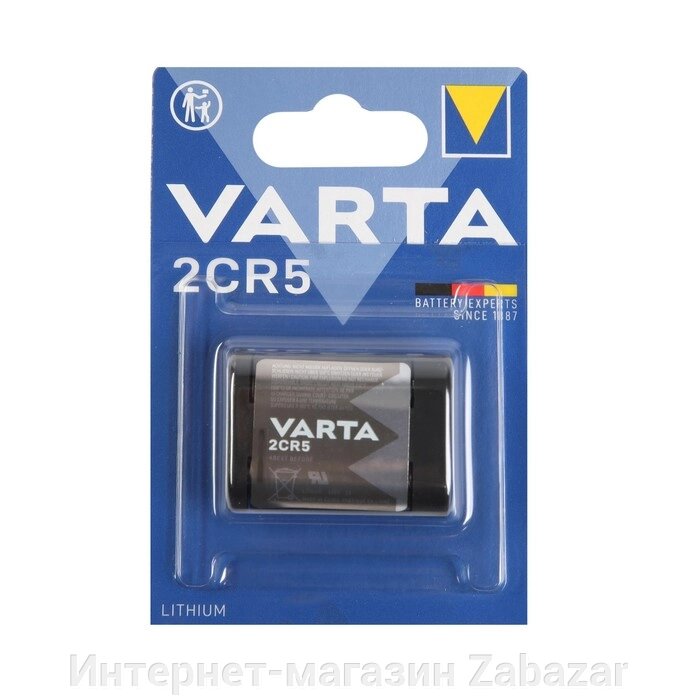 Батарейка литиевая Varta, 2CR5-1BL, 6В, блистер, 1 шт. от компании Интернет-магазин Zabazar - фото 1