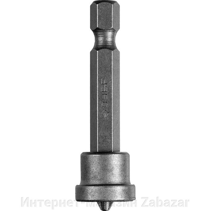 Бита ЗУБР 26002-2-50-1, с ограничителем, хвостовик E 1/4″, CrV, PH2 х 50 мм, 1 шт. от компании Интернет-магазин Zabazar - фото 1