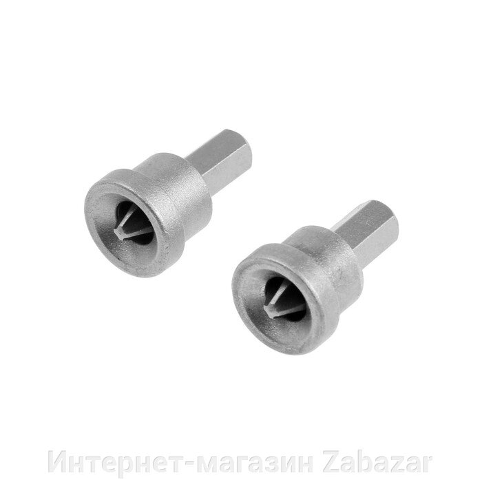Биты для гипсокартона ТУНДРА, сталь CrV, PH2 х 25 мм, 2 шт. от компании Интернет-магазин Zabazar - фото 1