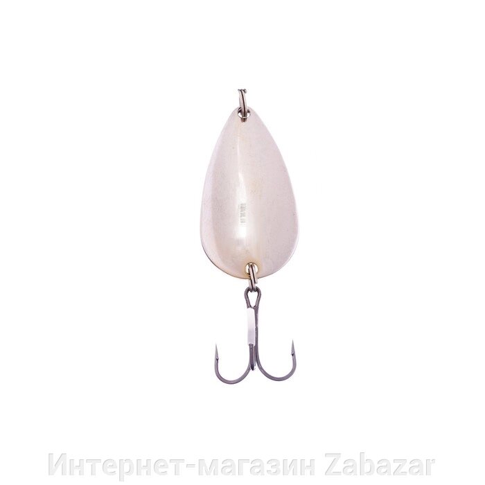 Блесна Питерская колеблющаяся "Ложка-классика", цвет белый, 20 г от компании Интернет-магазин Zabazar - фото 1