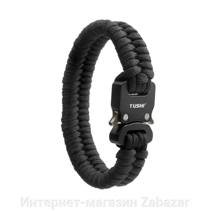 Браслет-паракорд черный от компании Интернет-магазин Zabazar - фото 1