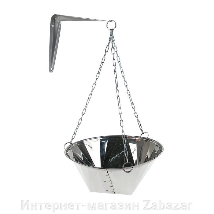 Чаша для соли из нержавеющей стали с креплением и цепочкой 4 л от компании Интернет-магазин Zabazar - фото 1