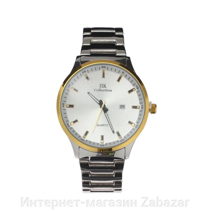 Часы наручные кварцевые мужские "IIK Collection", с календарем, d-4.8 см от компании Интернет-магазин Zabazar - фото 1