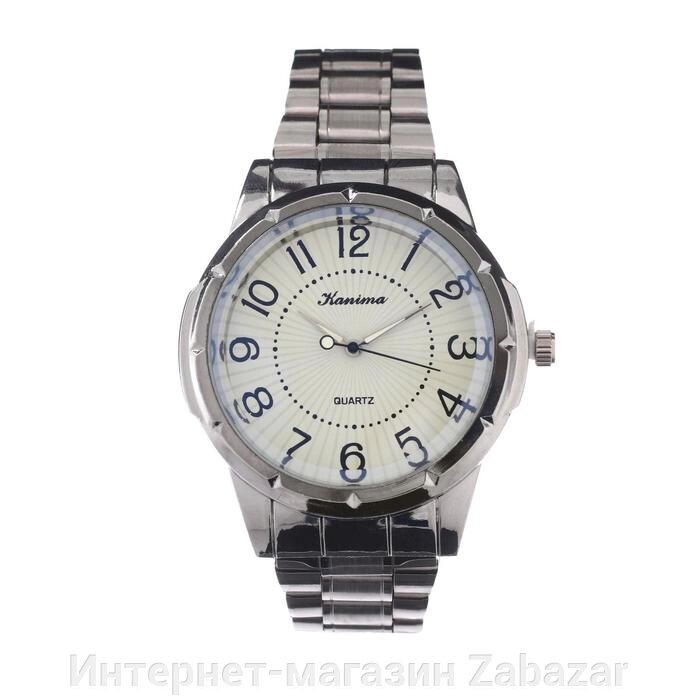 Часы наручные кварцевые мужские "Kanima", дискретный ход, ремешок 8 и 10 х 2 см, d-4 см от компании Интернет-магазин Zabazar - фото 1