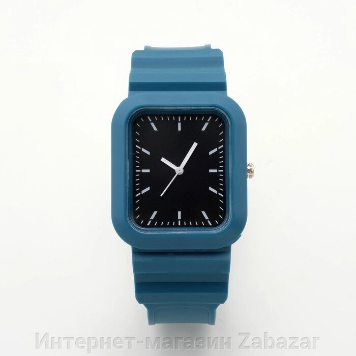 Часы наручные кварцевые мужские, синие от компании Интернет-магазин Zabazar - фото 1