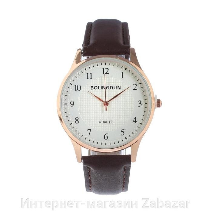 Часы наручные мужские "Bolingdun", d-4 см, ремешок экокожа от компании Интернет-магазин Zabazar - фото 1