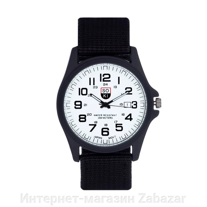 Часы наручные мужские, d-3.8 см, ремешок l-2.1 см, ширина 2 см от компании Интернет-магазин Zabazar - фото 1