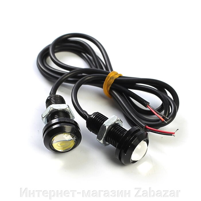 Дневные ходовые огни KS, KS-Н003, 17 х 33 мм, белый, холодный, набор 2 шт от компании Интернет-магазин Zabazar - фото 1