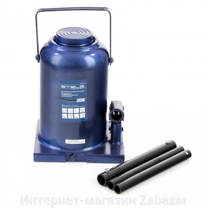 Домкрат гидравлический бутылочный Stels 51170, h подъема 280-450 мм, 50 т от компании Интернет-магазин Zabazar - фото 1