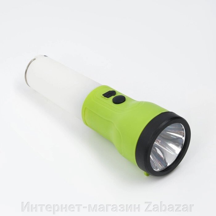 Фонарь кемпинговый аккумуляторный, 3 Вт, 1200 мАч, USB, 18.8 х 6 х 6 см от компании Интернет-магазин Zabazar - фото 1