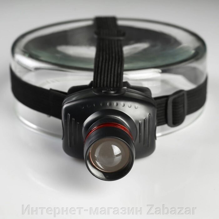 Фонарь налобный "Дозор", 1 LED, 6.5 х 5.5 х 4 см, 3 ААА от компании Интернет-магазин Zabazar - фото 1