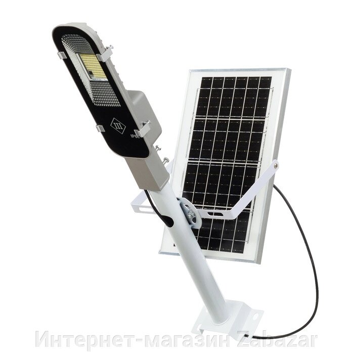 Фонарь настенный аккумуляторный, 150 Вт, IP66, 10000мАч, диод 2835, солнечная батарея от компании Интернет-магазин Zabazar - фото 1