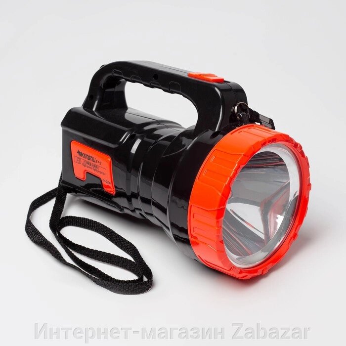 Фонарь прожекторный аккумуляторный, 3 Вт, 1200 мАч, LED, 10.5 х 18.5 см от компании Интернет-магазин Zabazar - фото 1