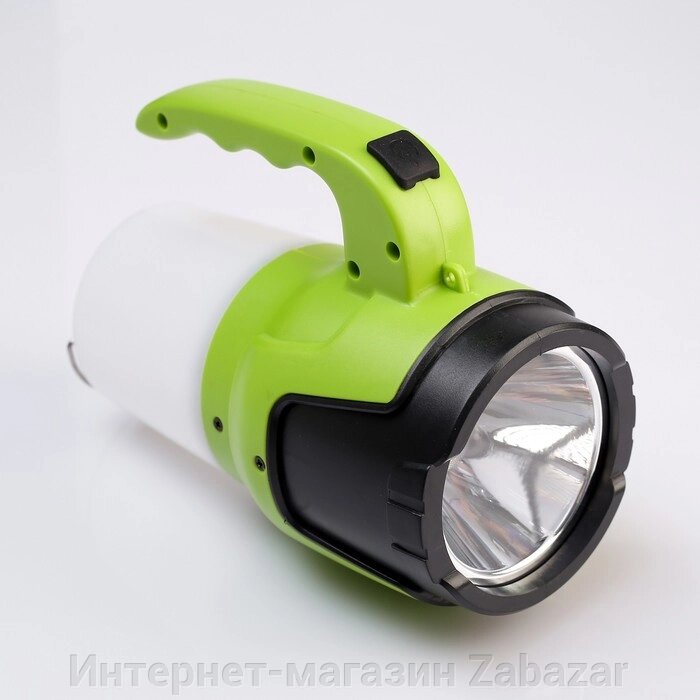 Фонарь прожекторный аккумуляторный, 5 Вт, 2 LED, 3 режима, USB, 18 х 15 х 9 см от компании Интернет-магазин Zabazar - фото 1