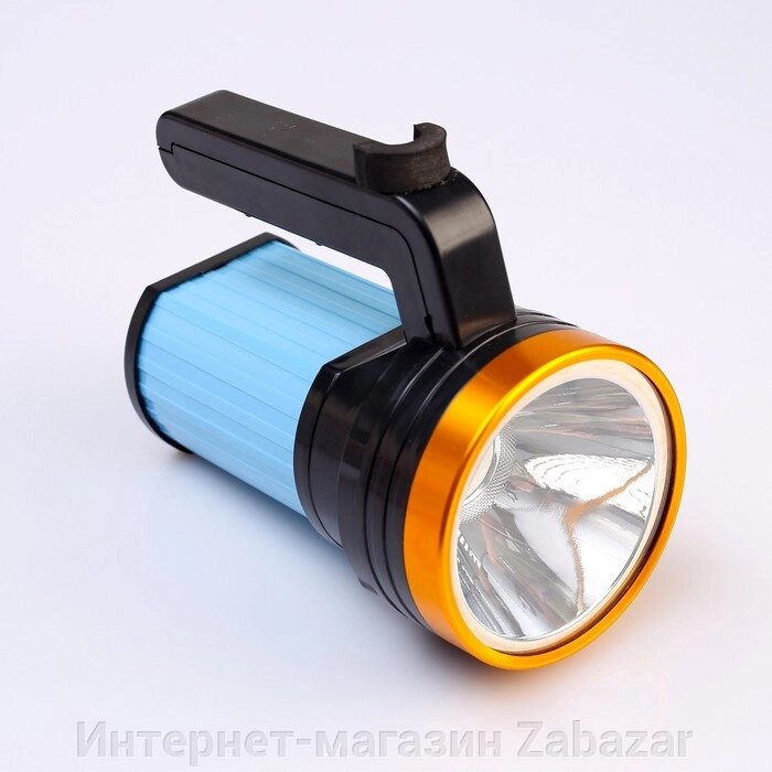 Фонарь прожекторный аккумуляторный, 5 Вт, 360 лм, 3 режима,14 х 8 х 12 см, микс от компании Интернет-магазин Zabazar - фото 1
