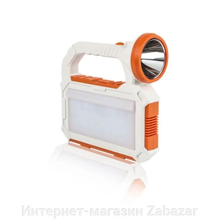 Фонарь прожекторный аккумуляторный, 5 Вт, 7200 мАч, XPG, IP65, солн. батарея, 21.4х20.5 см от компании Интернет-магазин Zabazar - фото 1