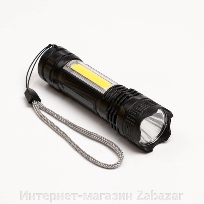 Фонарь ручной аккумуляторный, 400 мАч, 1 Вт, LED, COB, 3 режима от компании Интернет-магазин Zabazar - фото 1